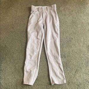 Easton Youth Small Light Gray Athletic Baseball Pants